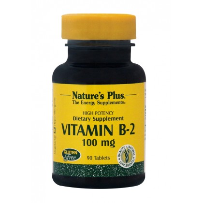 NATURE'S PLUS Vitamin B2 (Ριβοφλαβίνη) 100 mg 90tabs